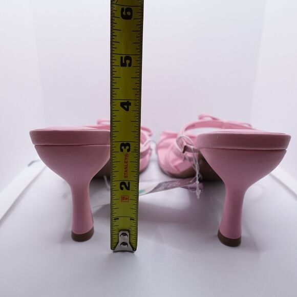 NWT Wild Fable Sz 8.5 Heels Pink Marcella Strappy Bows Slip-On Coquette Preppy - Picture 8 of 16